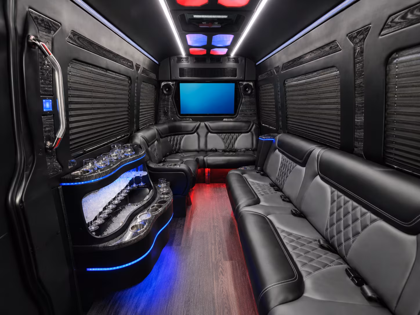 melbourne 50 passenger party bus interior